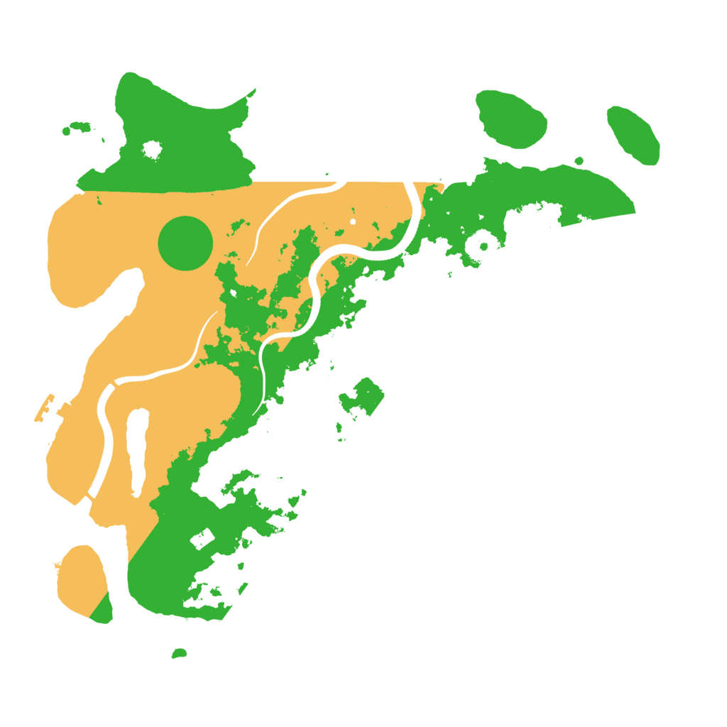Biome Rust Map: Procedural Map, Size: 3500, Seed: 9493996