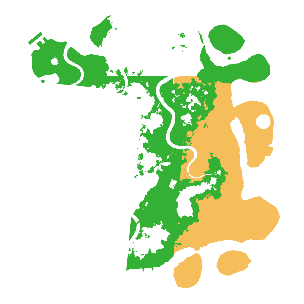 Biome Rust Map: Procedural Map, Size: 3700, Seed: 1658751674