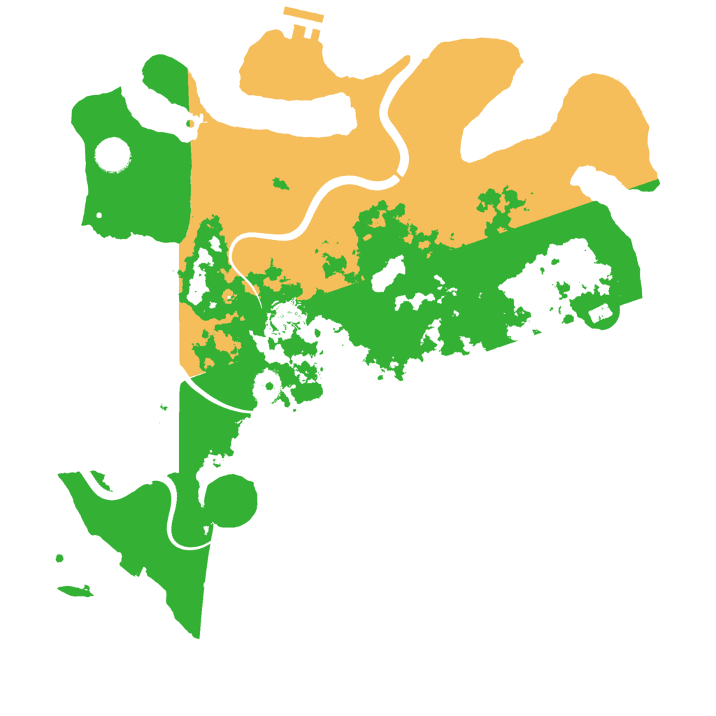 Biome Rust Map: Procedural Map, Size: 3600, Seed: 2041729894