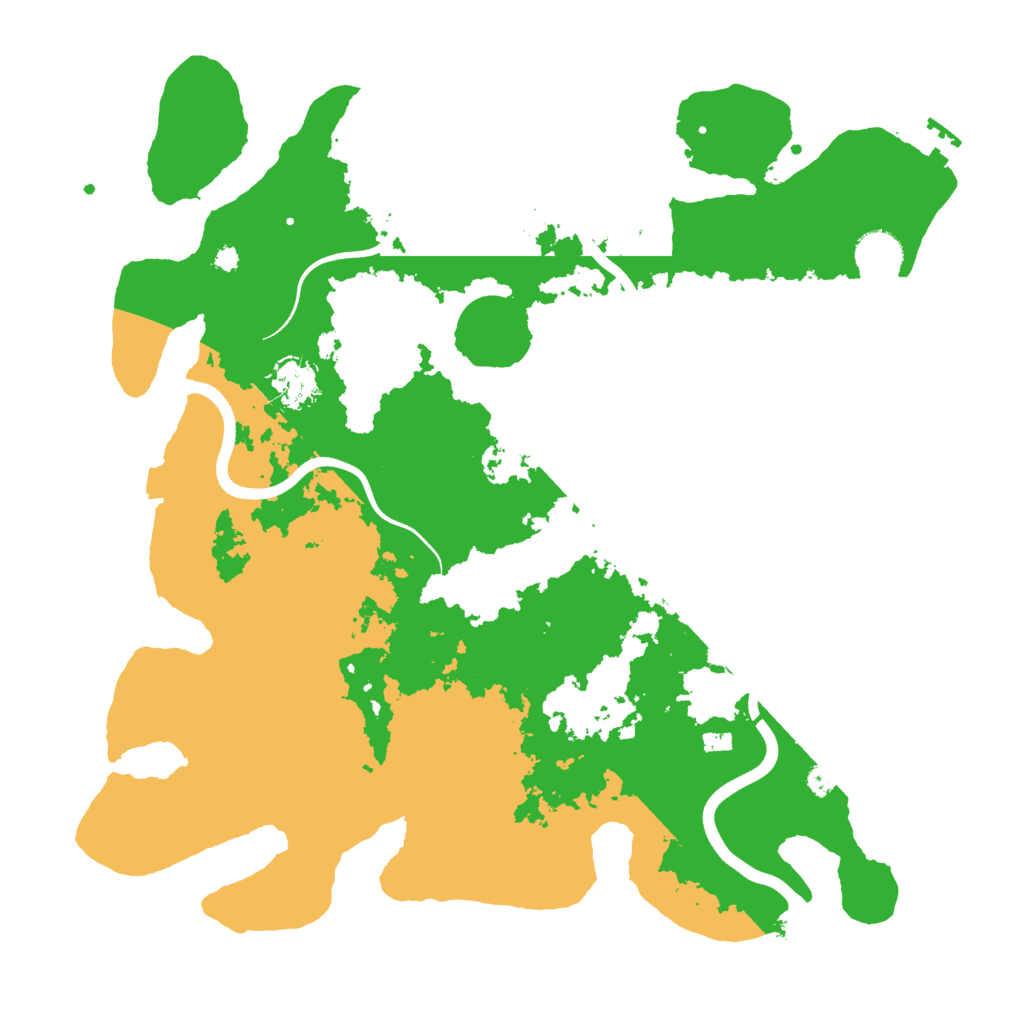 Biome Rust Map: Procedural Map, Size: 3800, Seed: 201156735