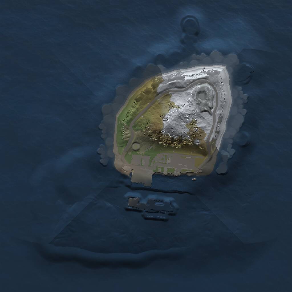 Rust Map: Procedural Map, Size: 1000, Seed: 120350146, 2 Monuments