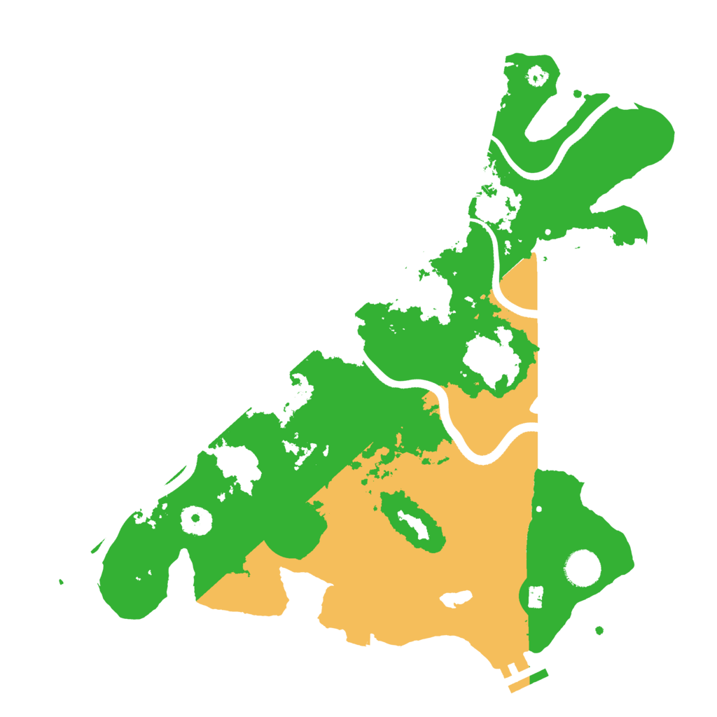 Biome Rust Map: Procedural Map, Size: 3500, Seed: 622427312