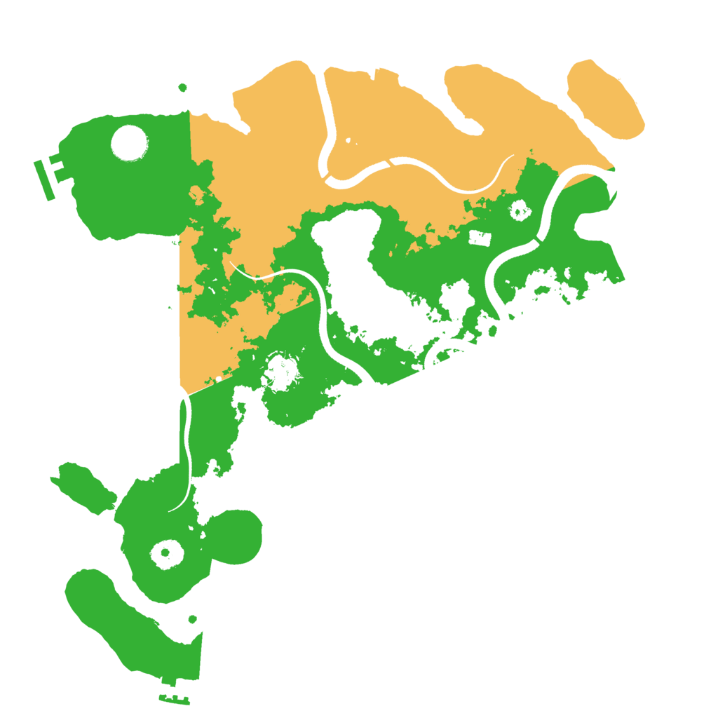 Biome Rust Map: Procedural Map, Size: 3500, Seed: 578360905