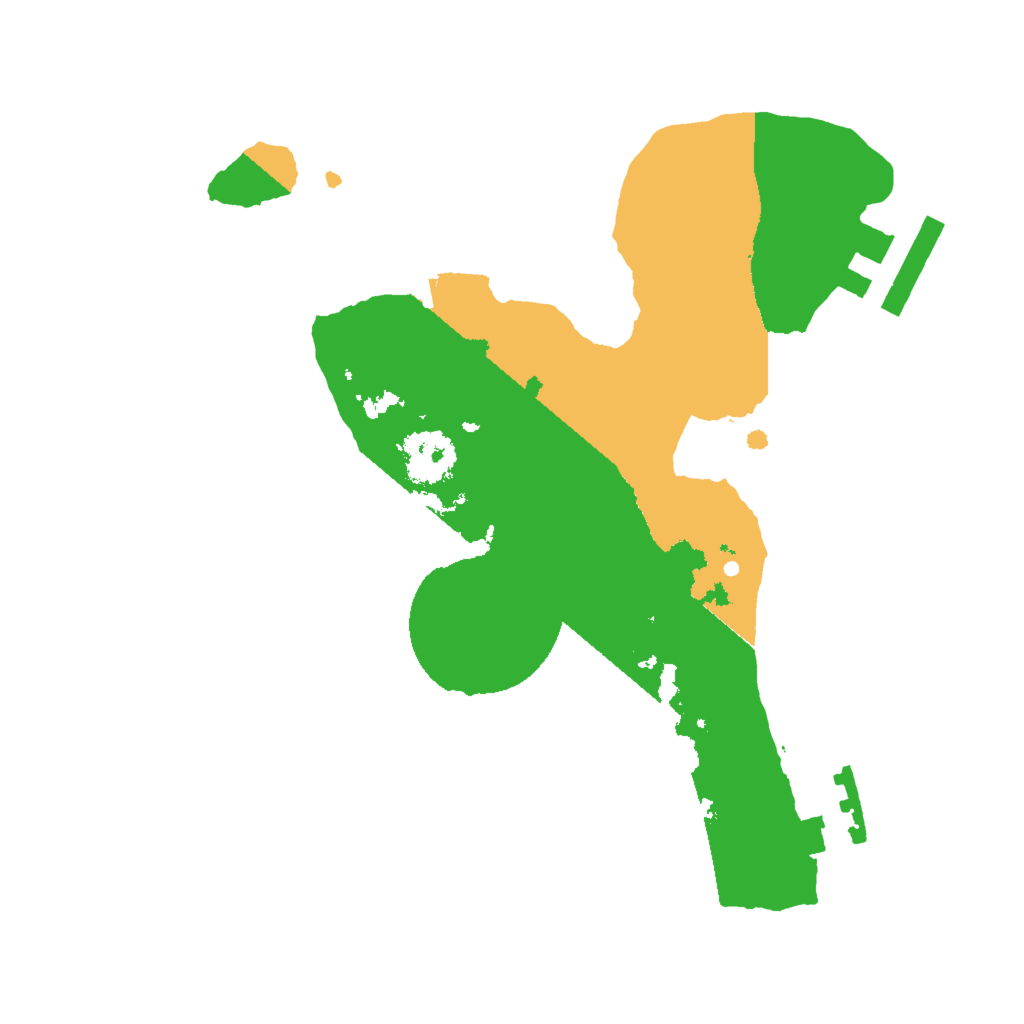 Biome Rust Map: Procedural Map, Size: 2000, Seed: 54177