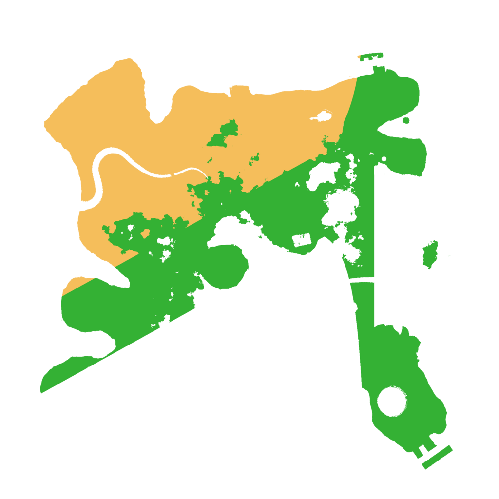 Biome Rust Map: Procedural Map, Size: 3000, Seed: 15081