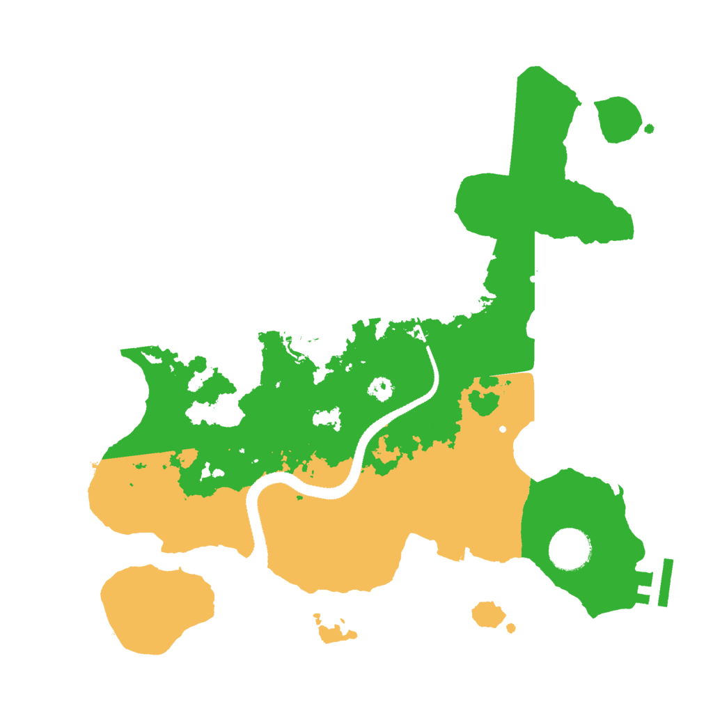 Biome Rust Map: Procedural Map, Size: 3000, Seed: 549894655