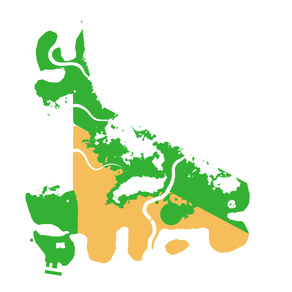 Biome Rust Map: Procedural Map, Size: 3500, Seed: 905123490
