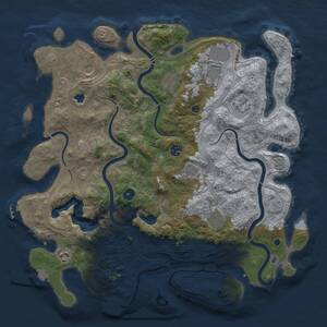 Thumbnail Rust Map: Procedural Map, Size: 4250, Seed: 18273645, 15 Monuments