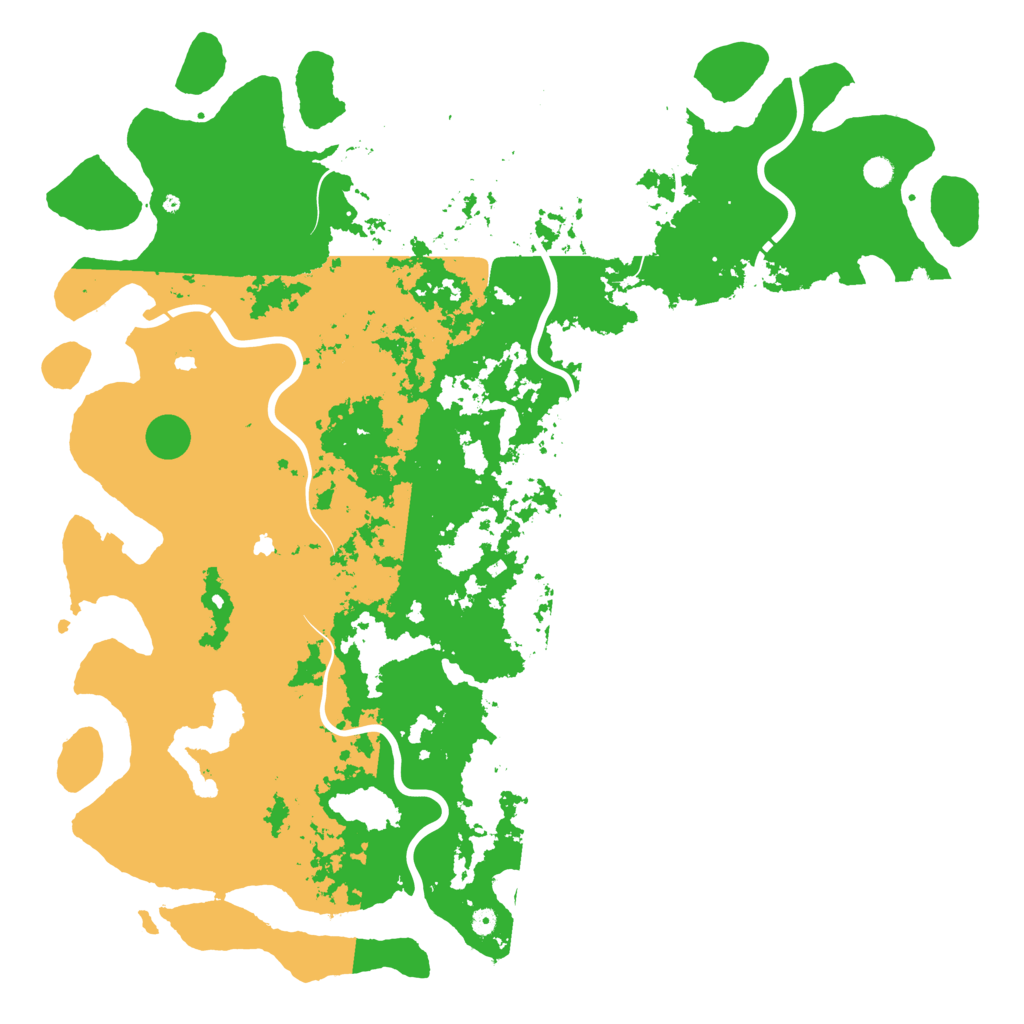 Biome Rust Map: Procedural Map, Size: 6000, Seed: 18856