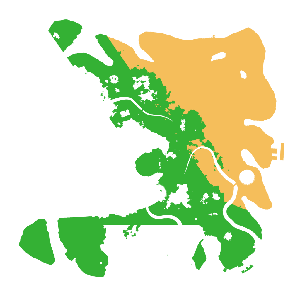 Biome Rust Map: Procedural Map, Size: 3500, Seed: 5503