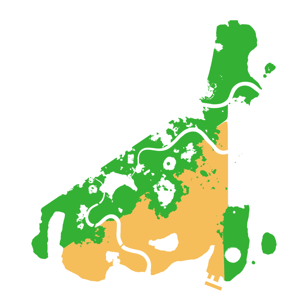 Biome Rust Map: Procedural Map, Size: 3500, Seed: 1390674275