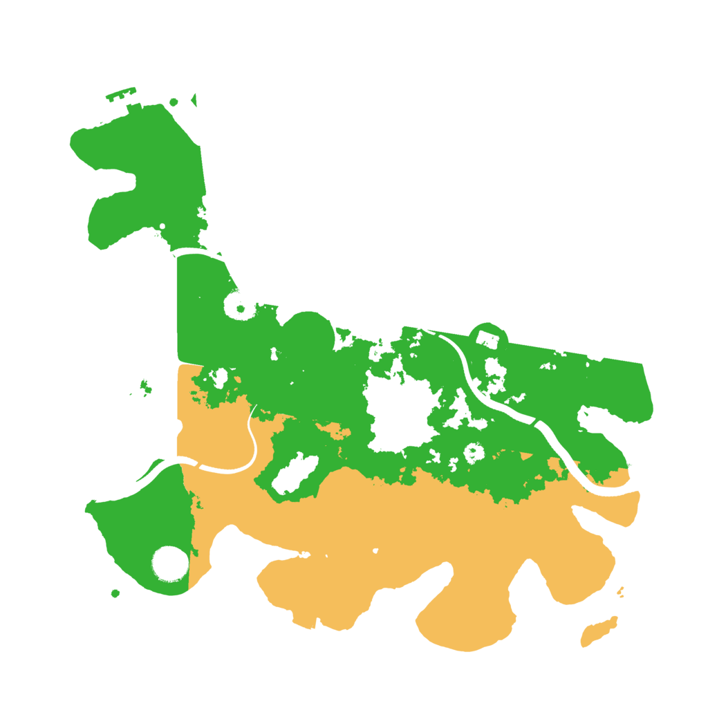Biome Rust Map: Procedural Map, Size: 3500, Seed: 464031