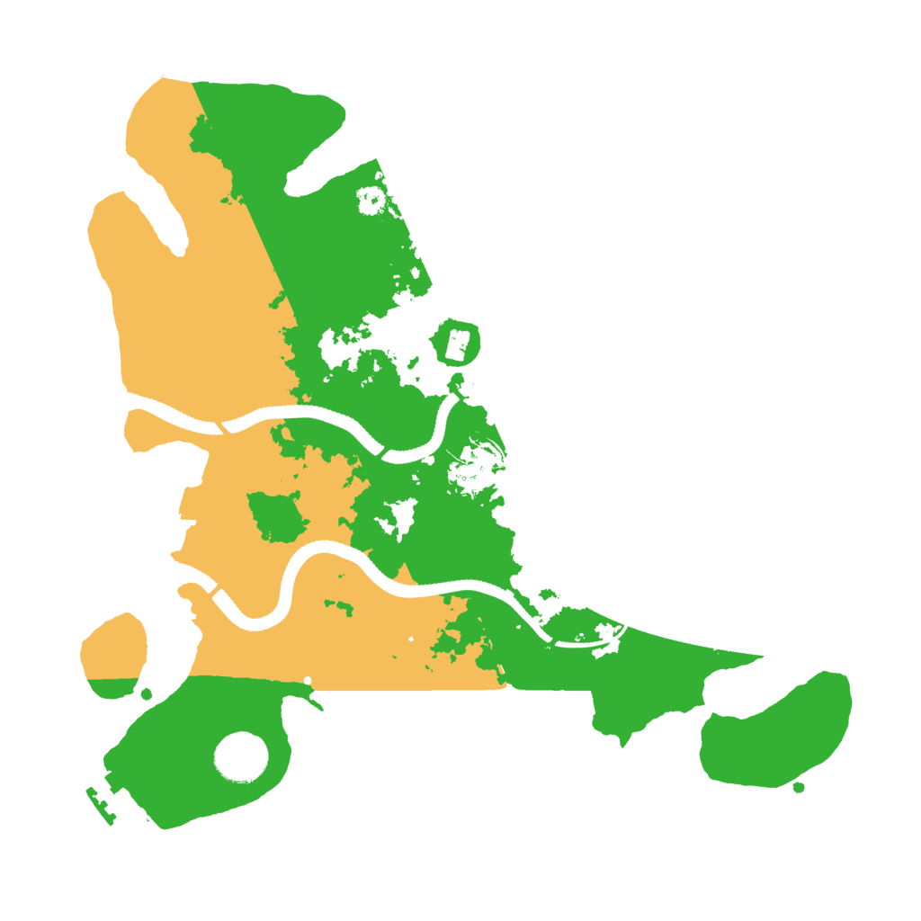 Biome Rust Map: Procedural Map, Size: 3250, Seed: 127895710