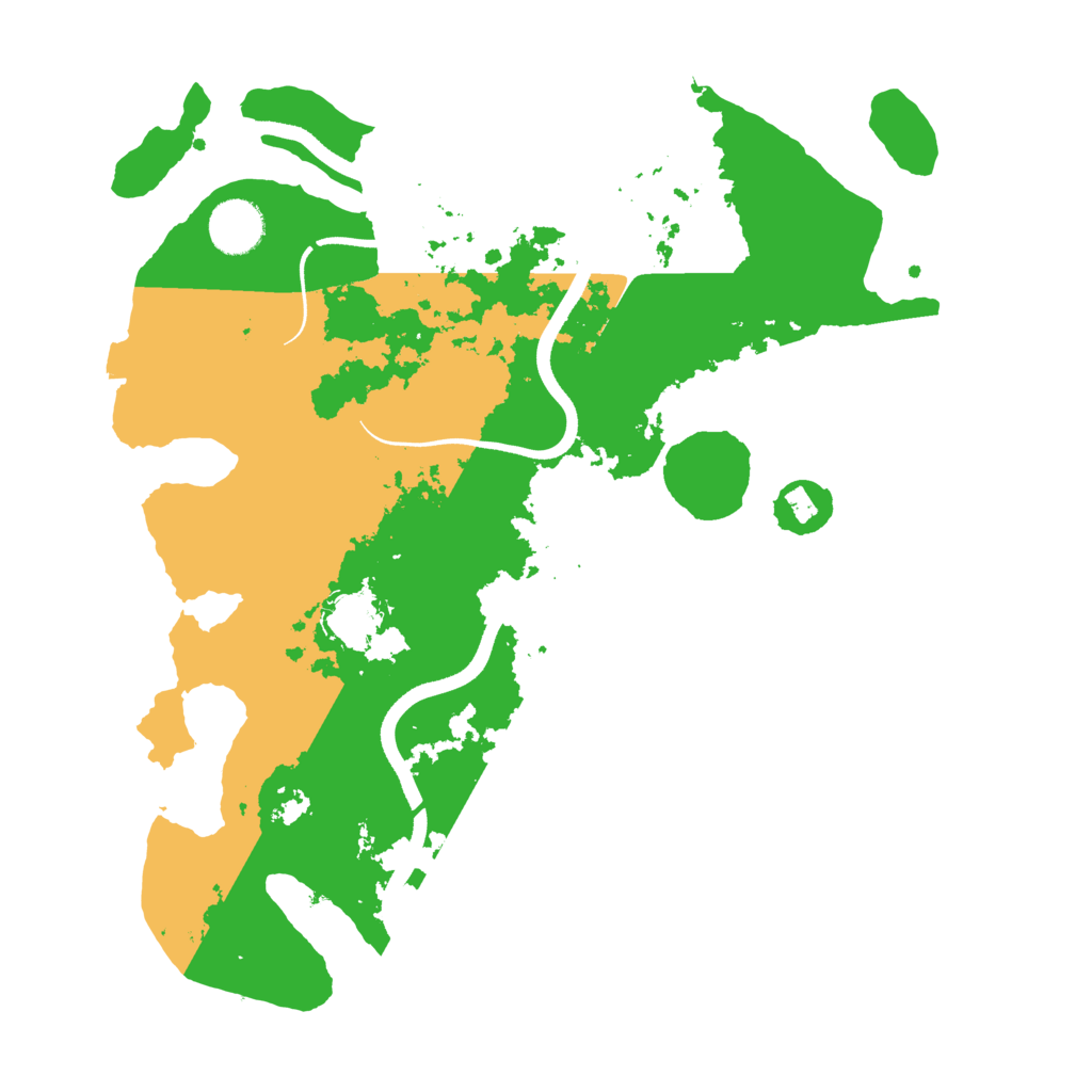 Biome Rust Map: Procedural Map, Size: 3500, Seed: 390145175