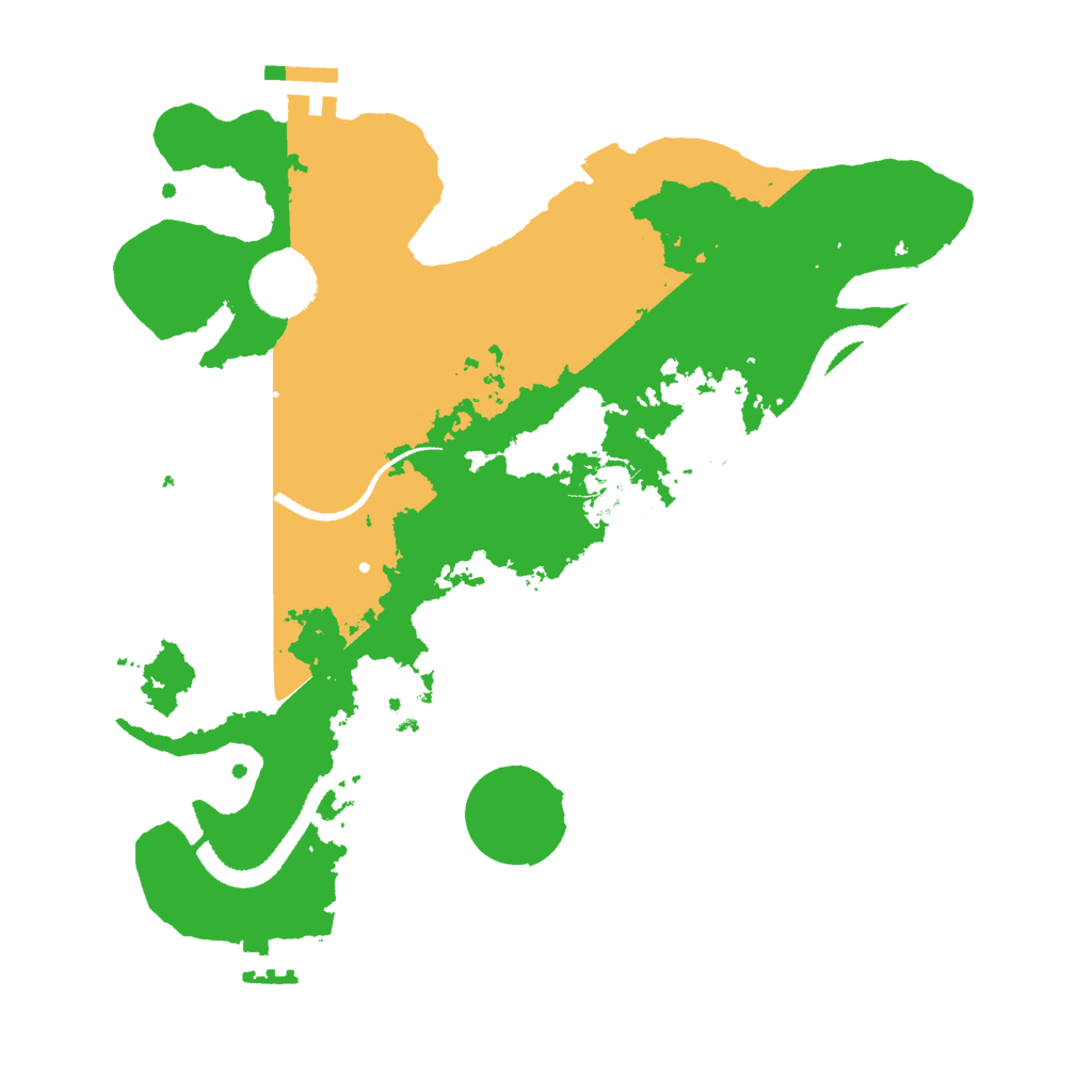 Biome Rust Map: Procedural Map, Size: 3000, Seed: 43288