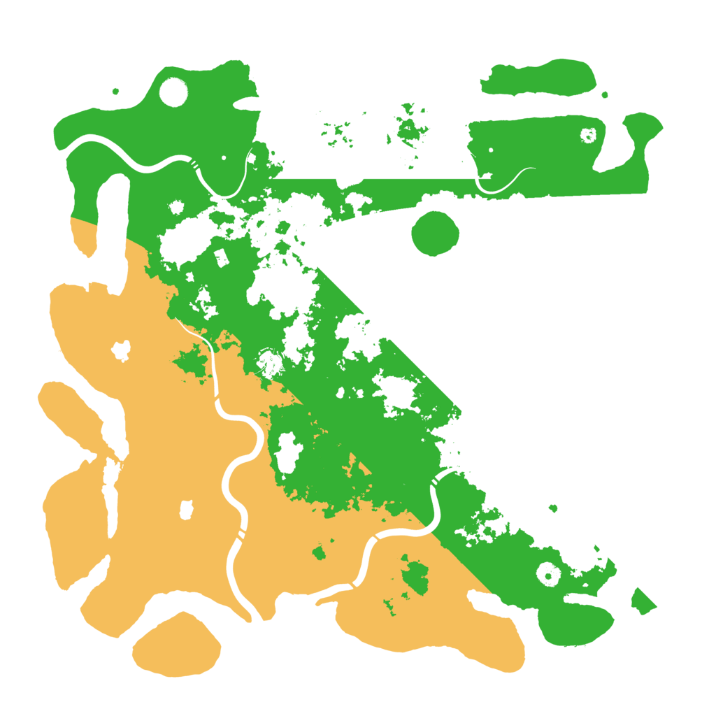 Biome Rust Map: Procedural Map, Size: 4500, Seed: 938095582