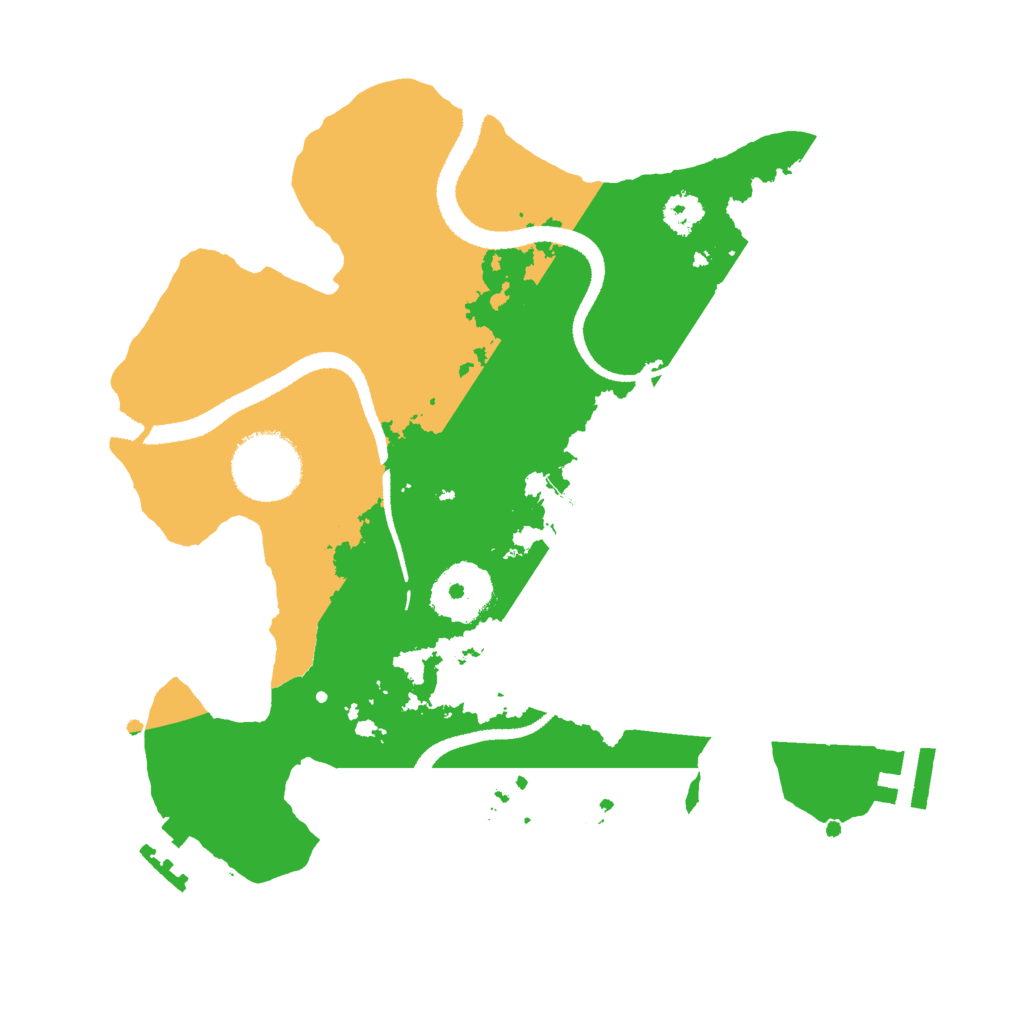 Biome Rust Map: Procedural Map, Size: 2600, Seed: 919773253