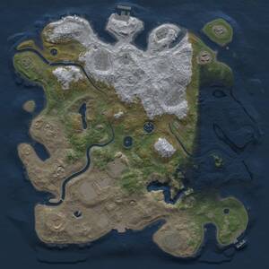 Thumbnail Rust Map: Procedural Map, Size: 4000, Seed: 1875871970, 16 Monuments