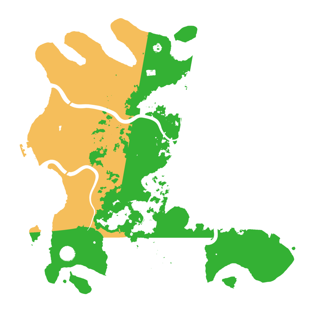Biome Rust Map: Procedural Map, Size: 3700, Seed: 449080249