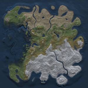 Thumbnail Rust Map: Procedural Map, Size: 4500, Seed: 376759073, 15 Monuments