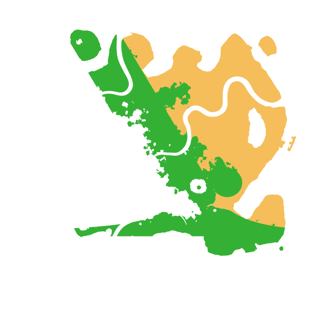 Biome Rust Map: Procedural Map, Size: 3000, Seed: 96772
