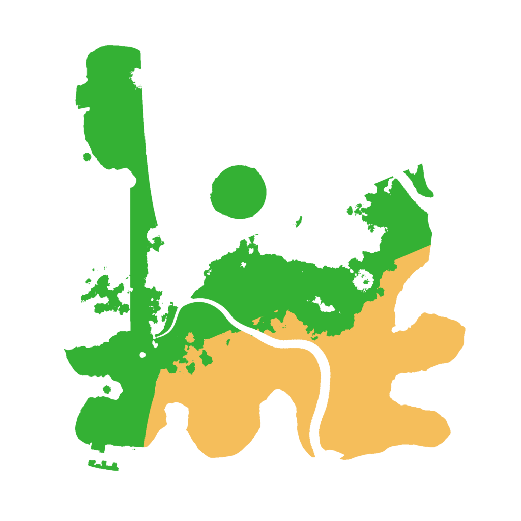 Biome Rust Map: Procedural Map, Size: 2600, Seed: 8623