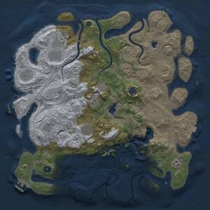 Thumbnail Rust Map: Procedural Map, Size: 4250, Seed: 1626506866, 17 Monuments