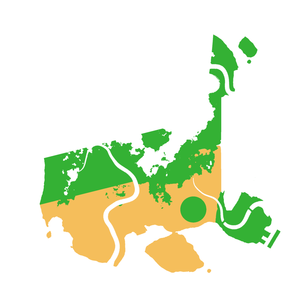 Biome Rust Map: Procedural Map, Size: 3000, Seed: 590000