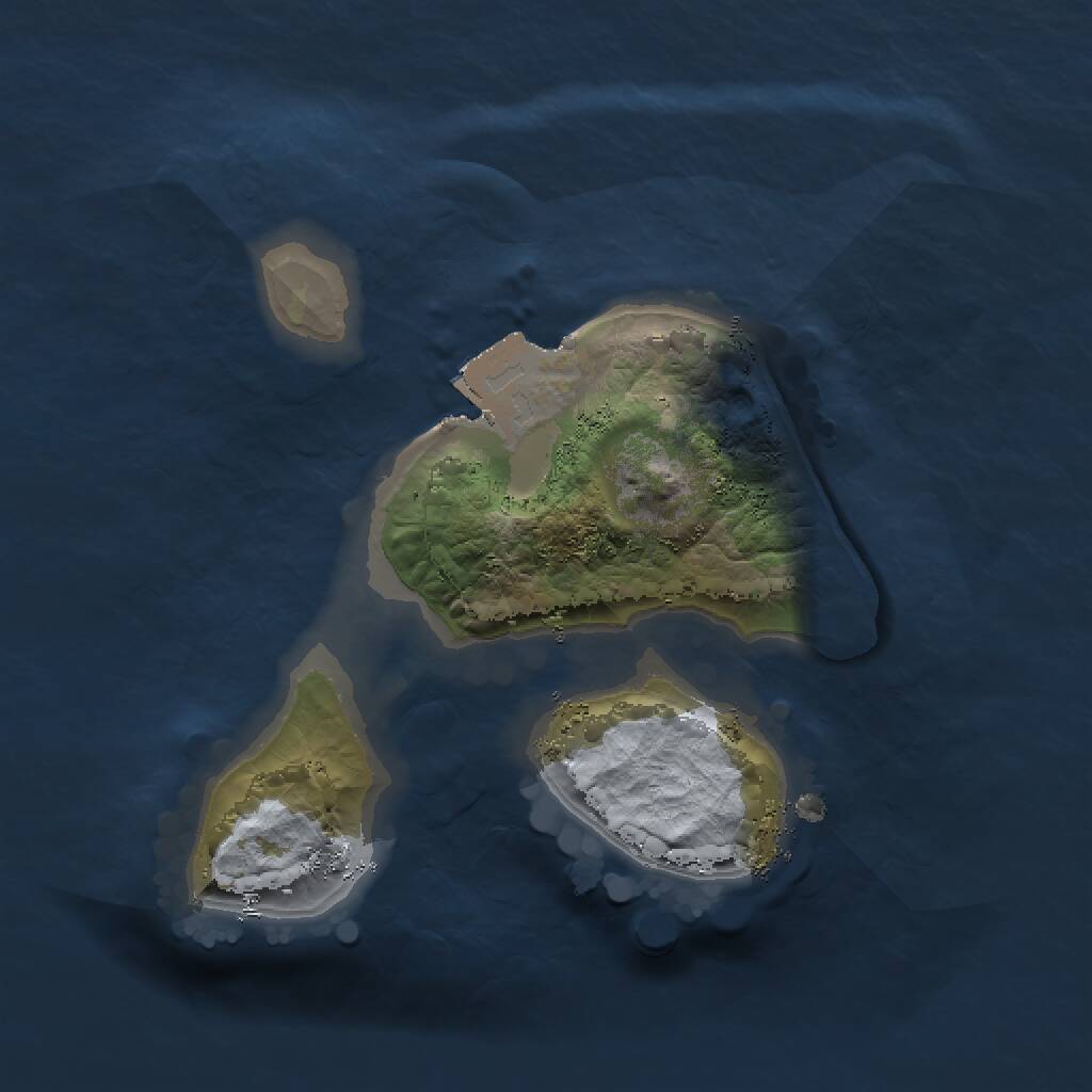 Rust Map: Procedural Map, Size: 1500, Seed: 61684, 1 Monuments
