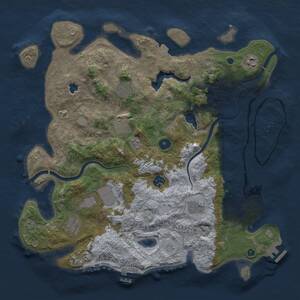 Thumbnail Rust Map: Procedural Map, Size: 4000, Seed: 1778889710, 14 Monuments