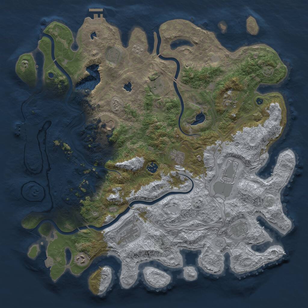 Procedural Map :: Rust Map :: Just-Wiped