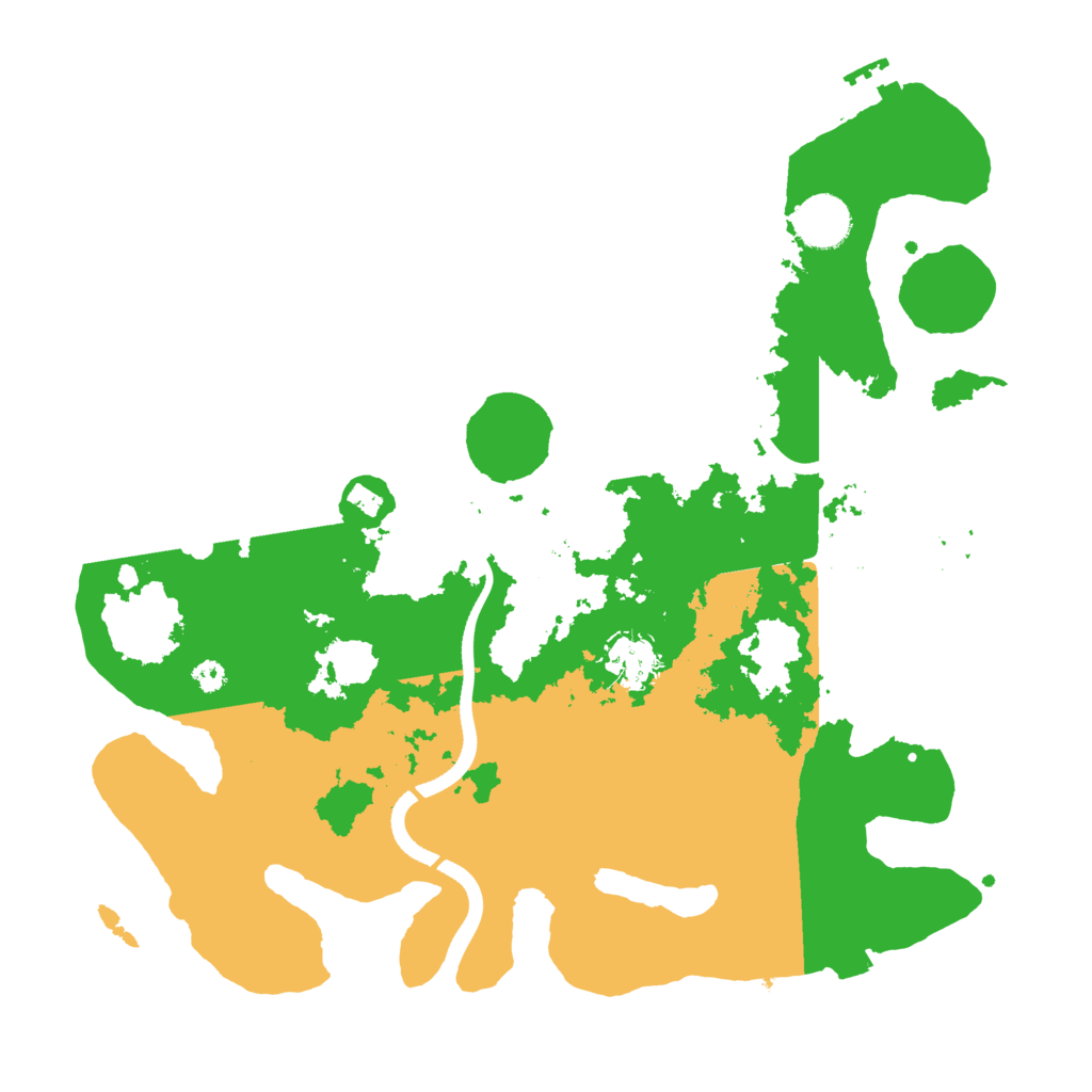 Biome Rust Map: Procedural Map, Size: 3500, Seed: 13255