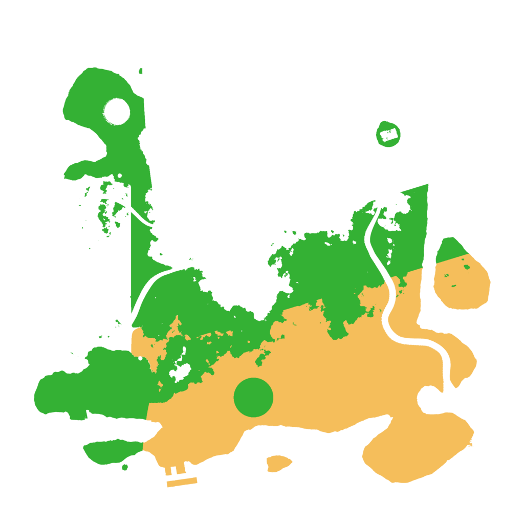 Biome Rust Map: Procedural Map, Size: 3500, Seed: 718404560