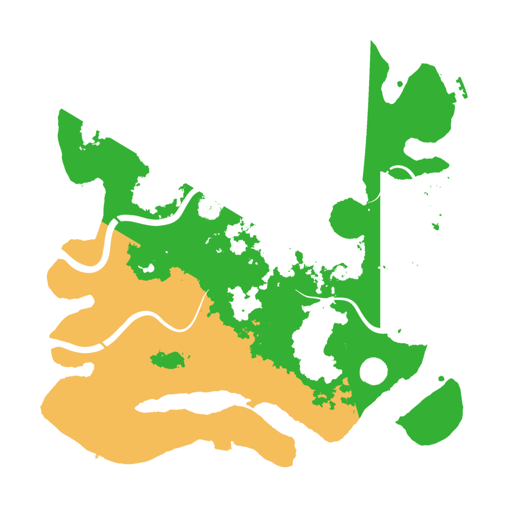 Biome Rust Map: Procedural Map, Size: 3500, Seed: 462823236