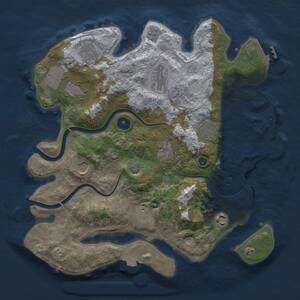 Thumbnail Rust Map: Procedural Map, Size: 3500, Seed: 462823236, 15 Monuments