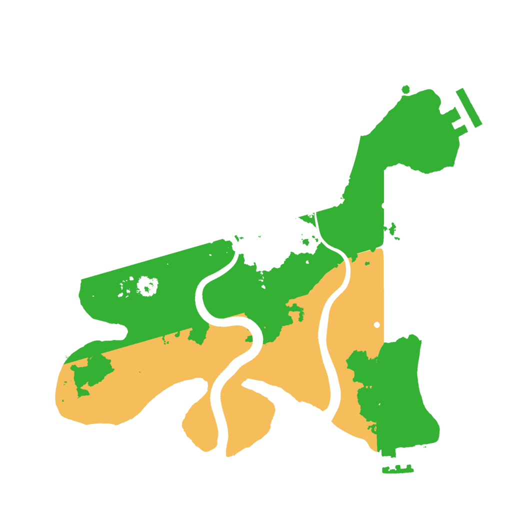 Biome Rust Map: Procedural Map, Size: 2500, Seed: 263414
