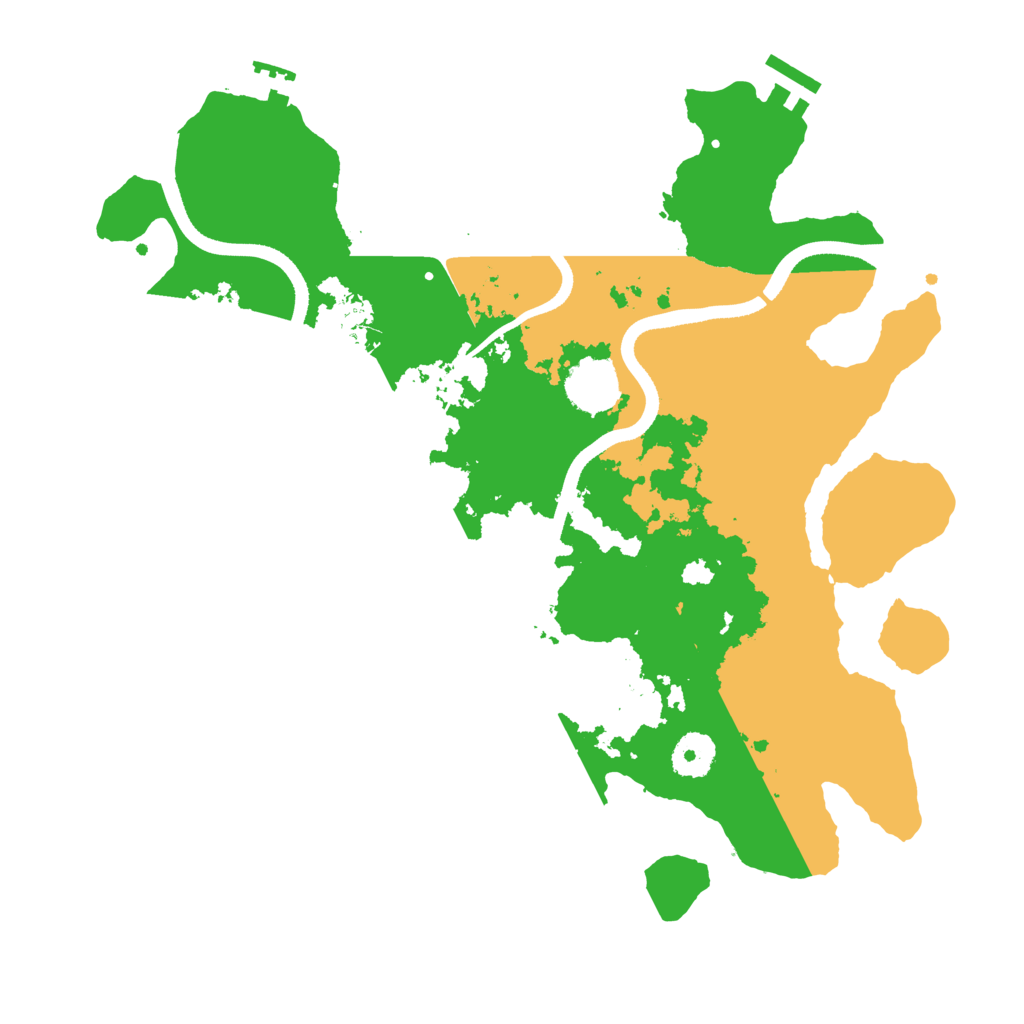 Biome Rust Map: Procedural Map, Size: 3500, Seed: 1197581292
