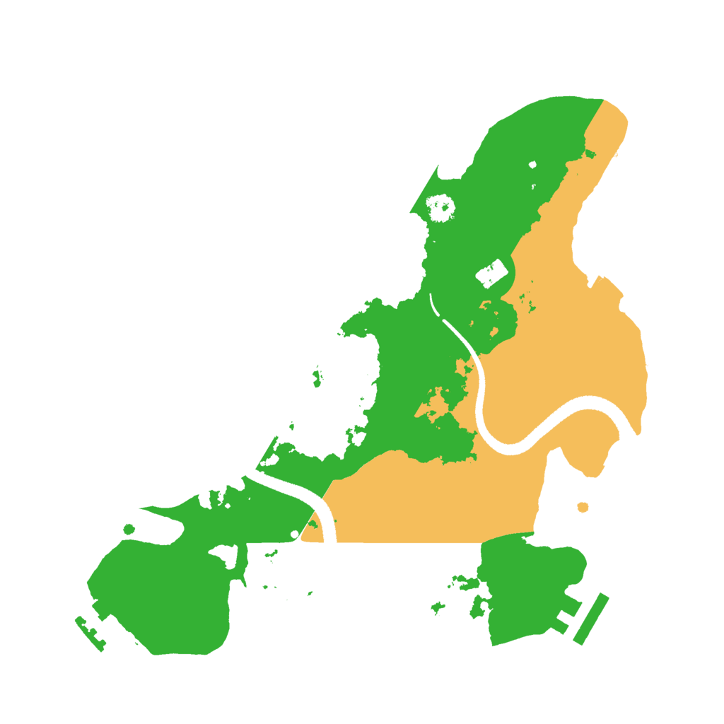 Biome Rust Map: Procedural Map, Size: 2650, Seed: 917884