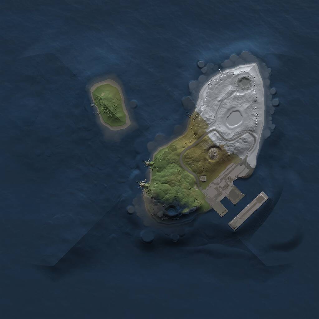 Rust Map: Procedural Map, Size: 1350, Seed: 639744627, 2 Monuments