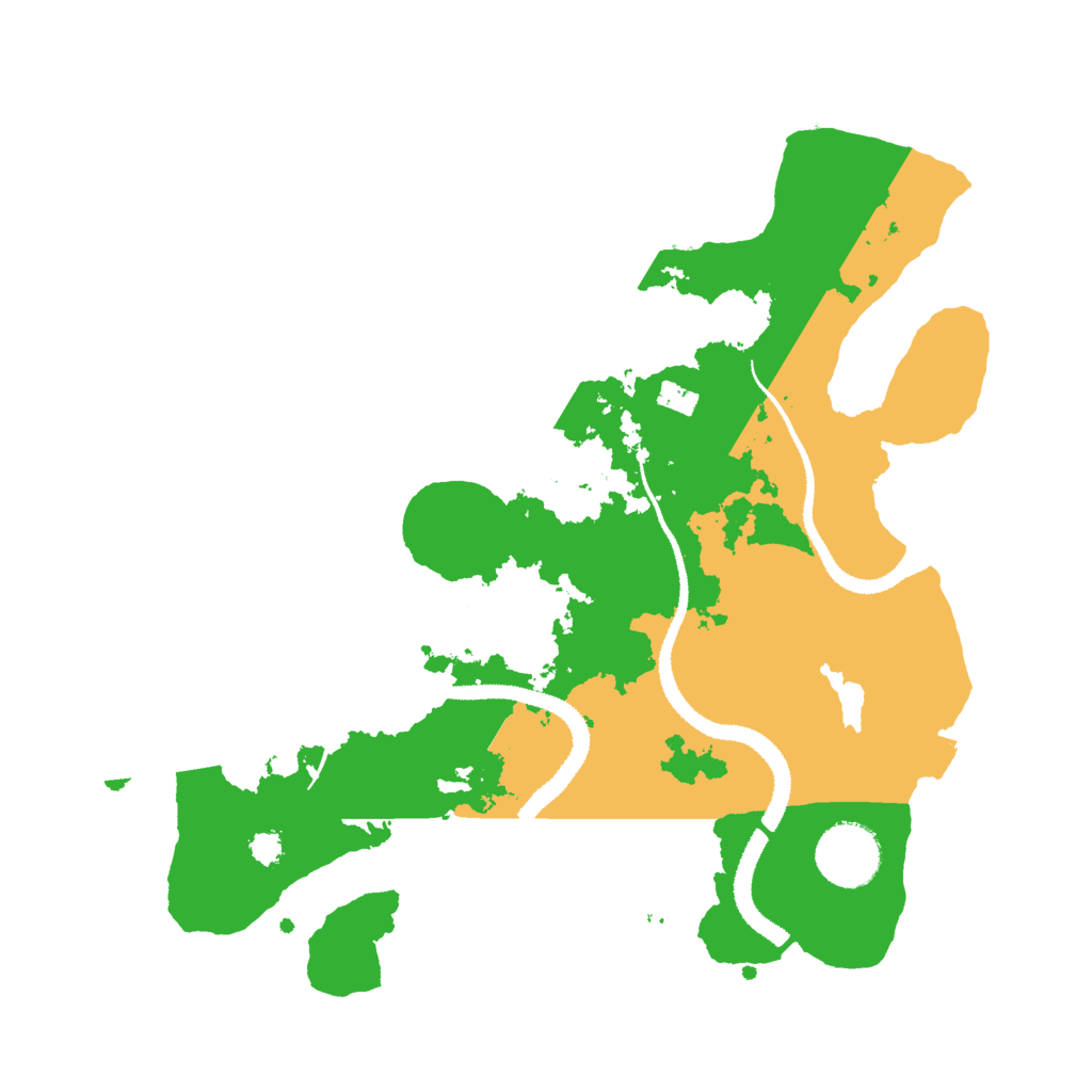 Biome Rust Map: Procedural Map, Size: 3000, Seed: 18500