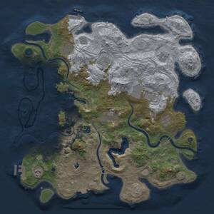 Thumbnail Rust Map: Procedural Map, Size: 4250, Seed: 123183490, 15 Monuments