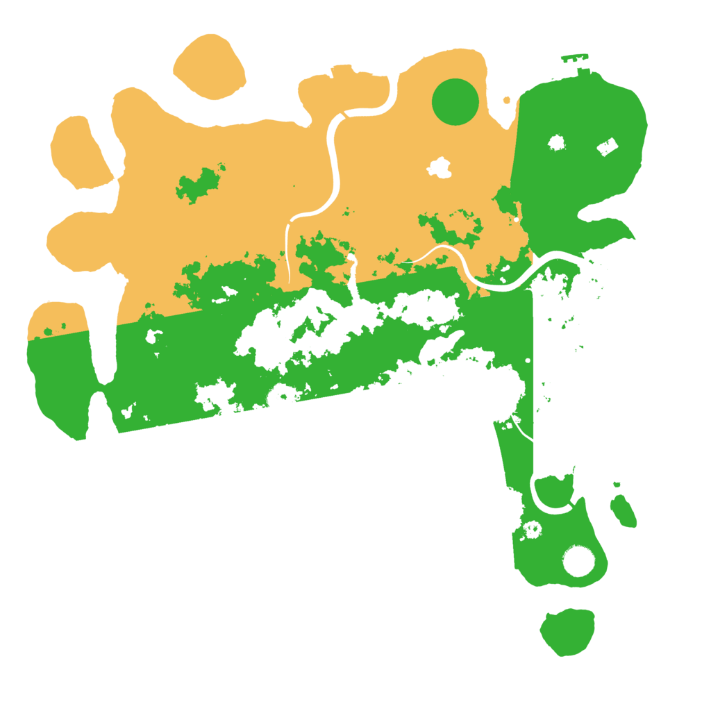 Biome Rust Map: Procedural Map, Size: 4000, Seed: 68446