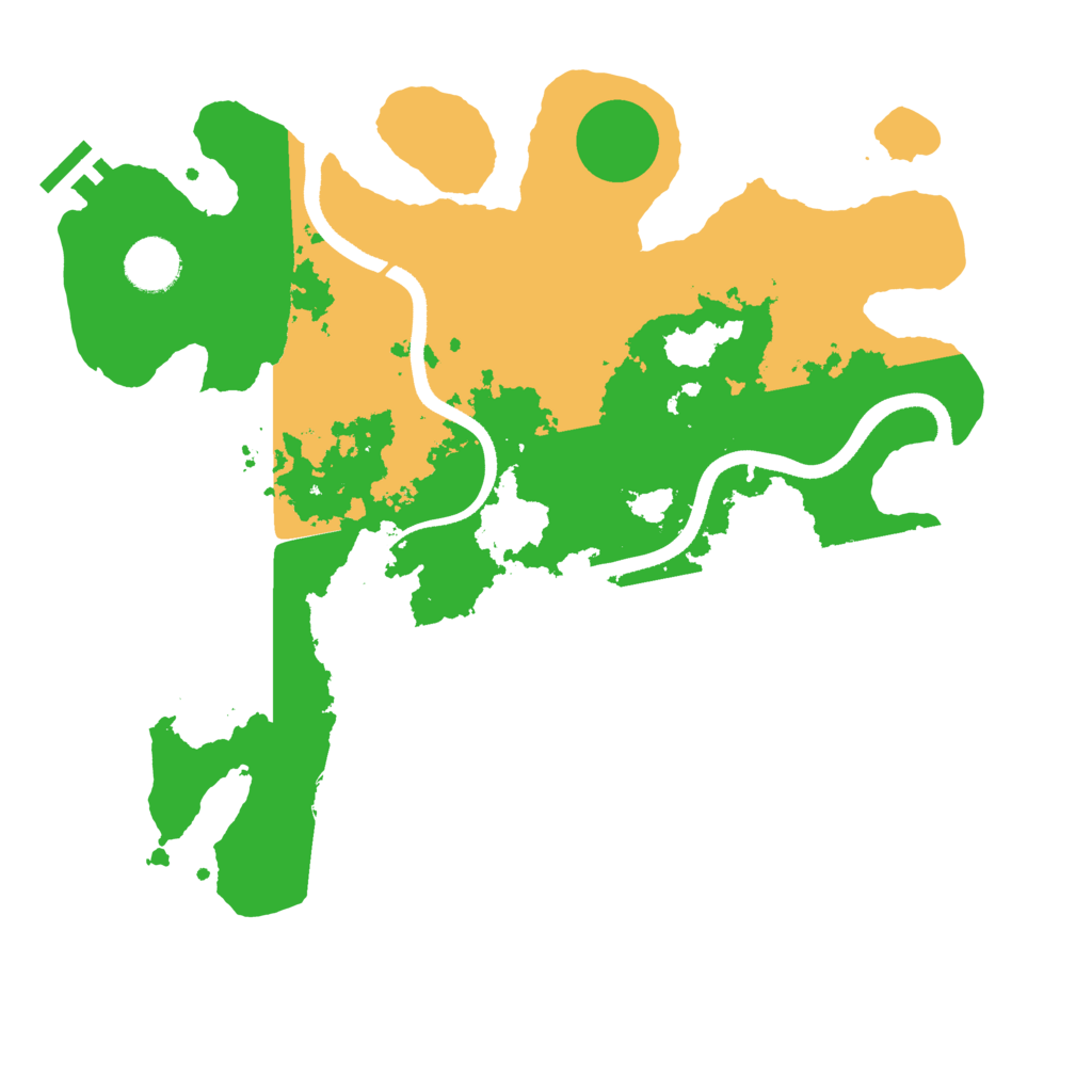 Biome Rust Map: Procedural Map, Size: 3500, Seed: 229570732