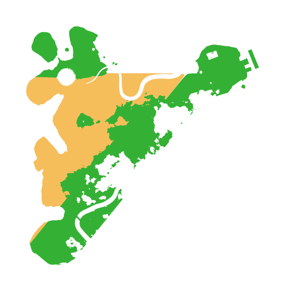Biome Rust Map: Procedural Map, Size: 3000, Seed: 91825