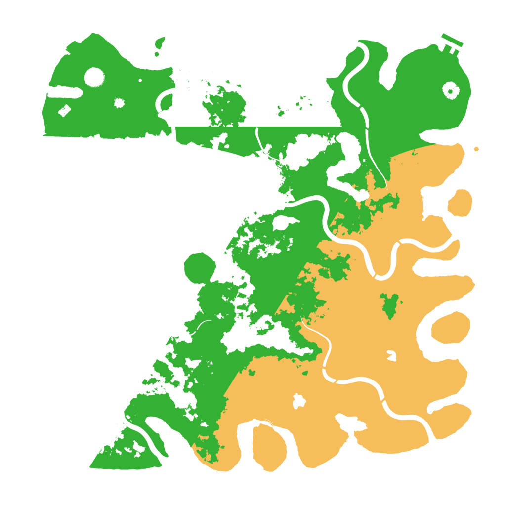 Biome Rust Map: Procedural Map, Size: 4500, Seed: 2026516