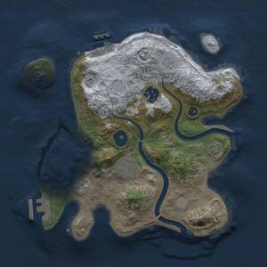 Thumbnail Rust Map: Procedural Map, Size: 2700, Seed: 1778932892, 9 Monuments