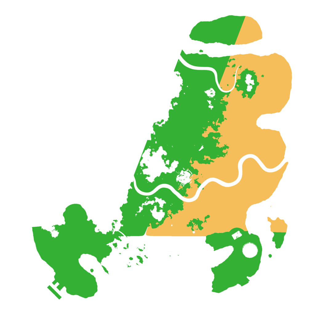 Biome Rust Map: Procedural Map, Size: 3700, Seed: 745171683