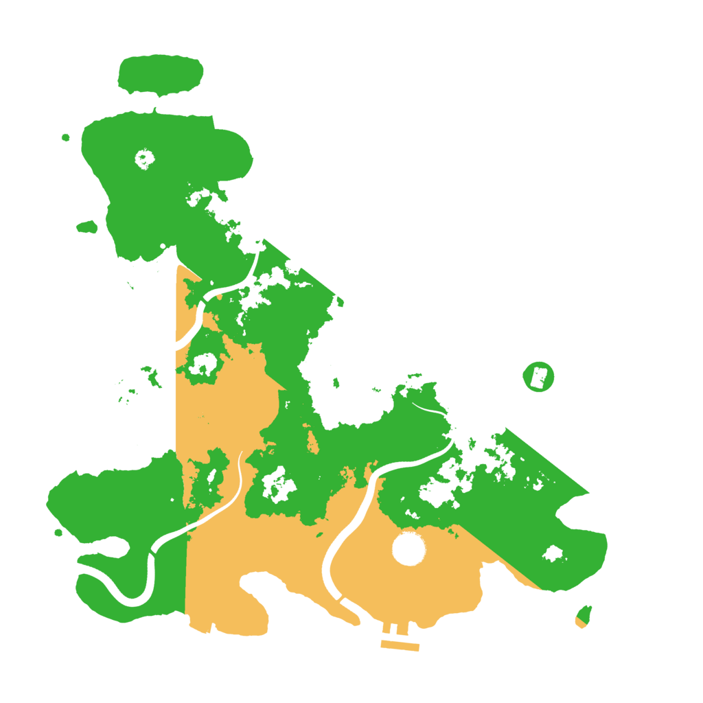 Biome Rust Map: Procedural Map, Size: 3700, Seed: 2098067561