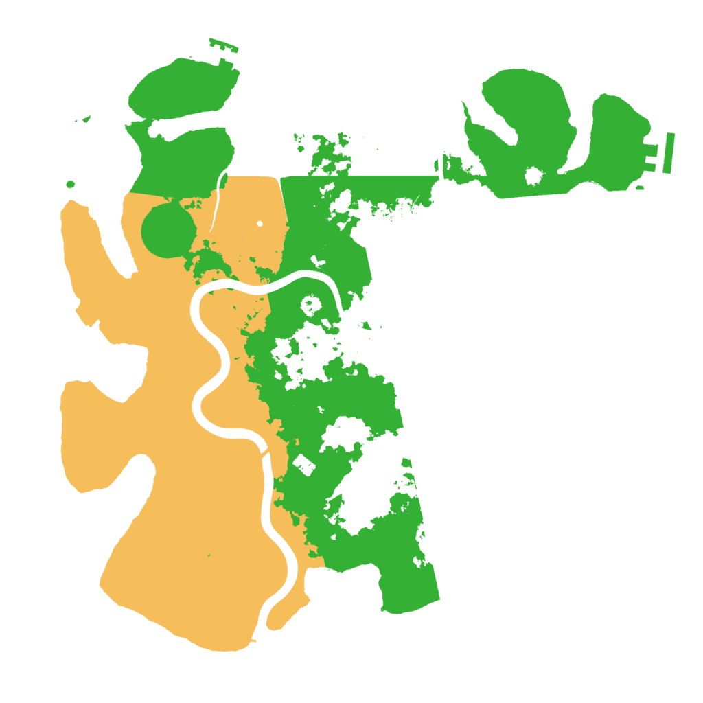 Biome Rust Map: Procedural Map, Size: 3500, Seed: 421702987
