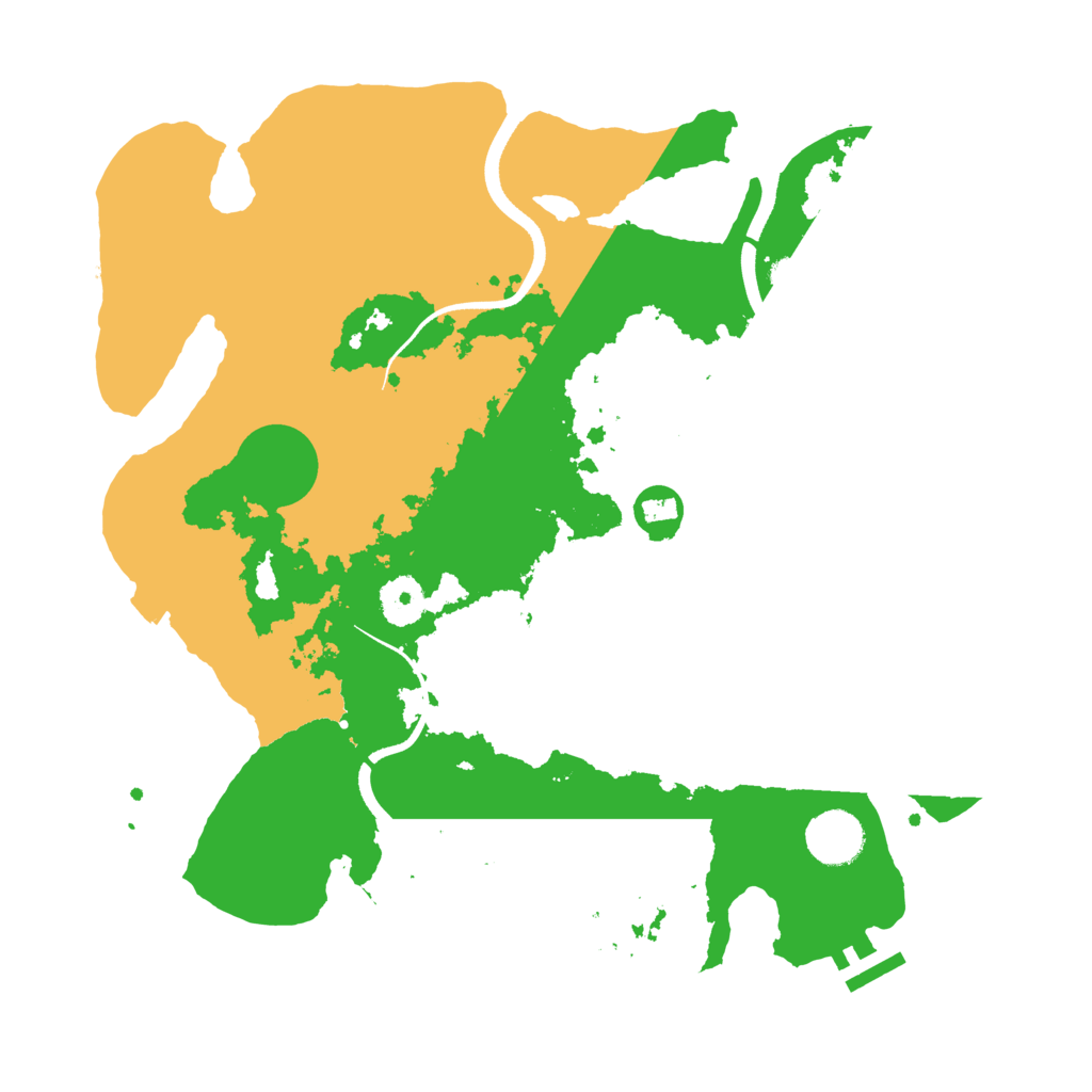 Biome Rust Map: Procedural Map, Size: 3500, Seed: 851367947